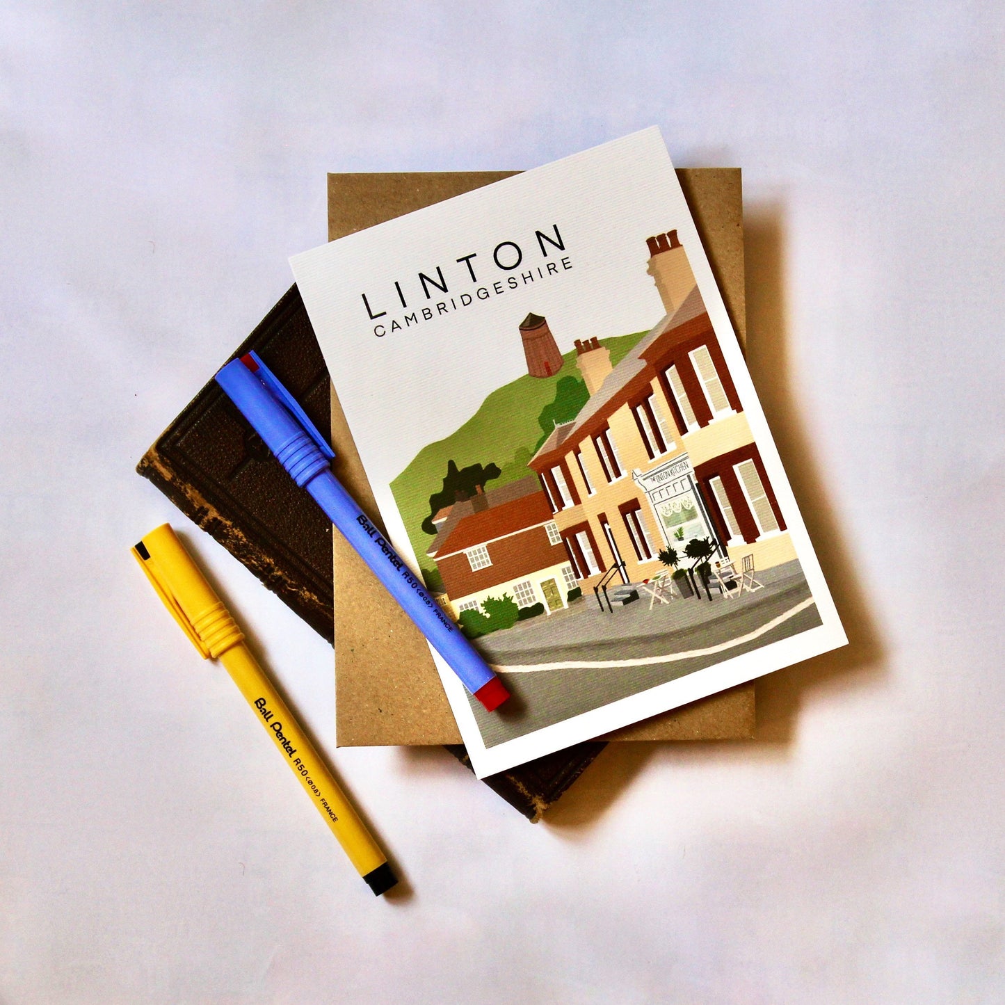 The Linton Kitchen 5x7 Greeting Card with Kraft Envelope, Blank Inside