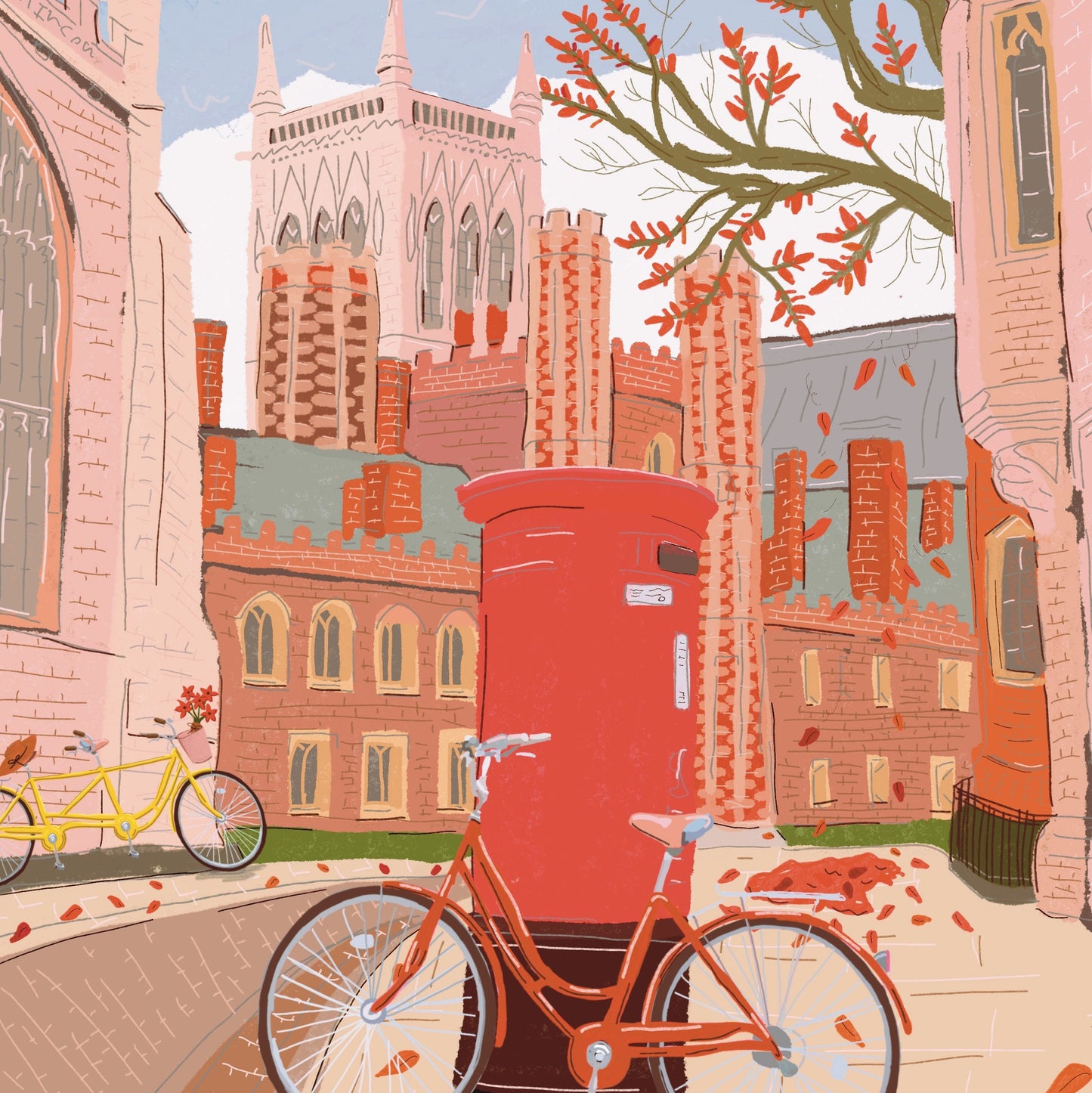 “St. John's Street, Cambridge" Art Print
