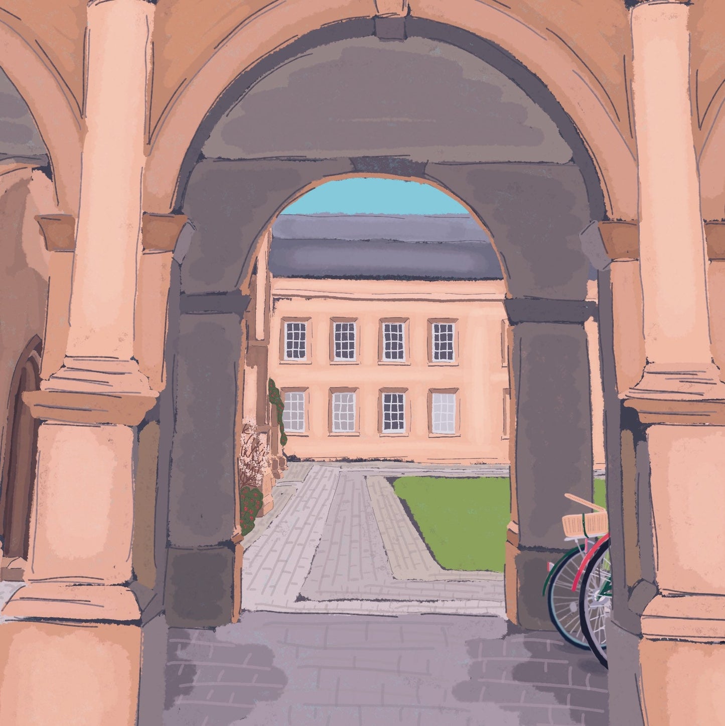 “Peterhouse College, Cambridge University" Art Print
