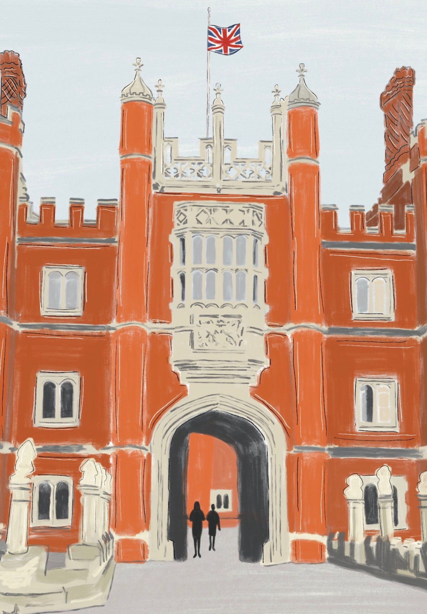 “Hampton Court” Art Print