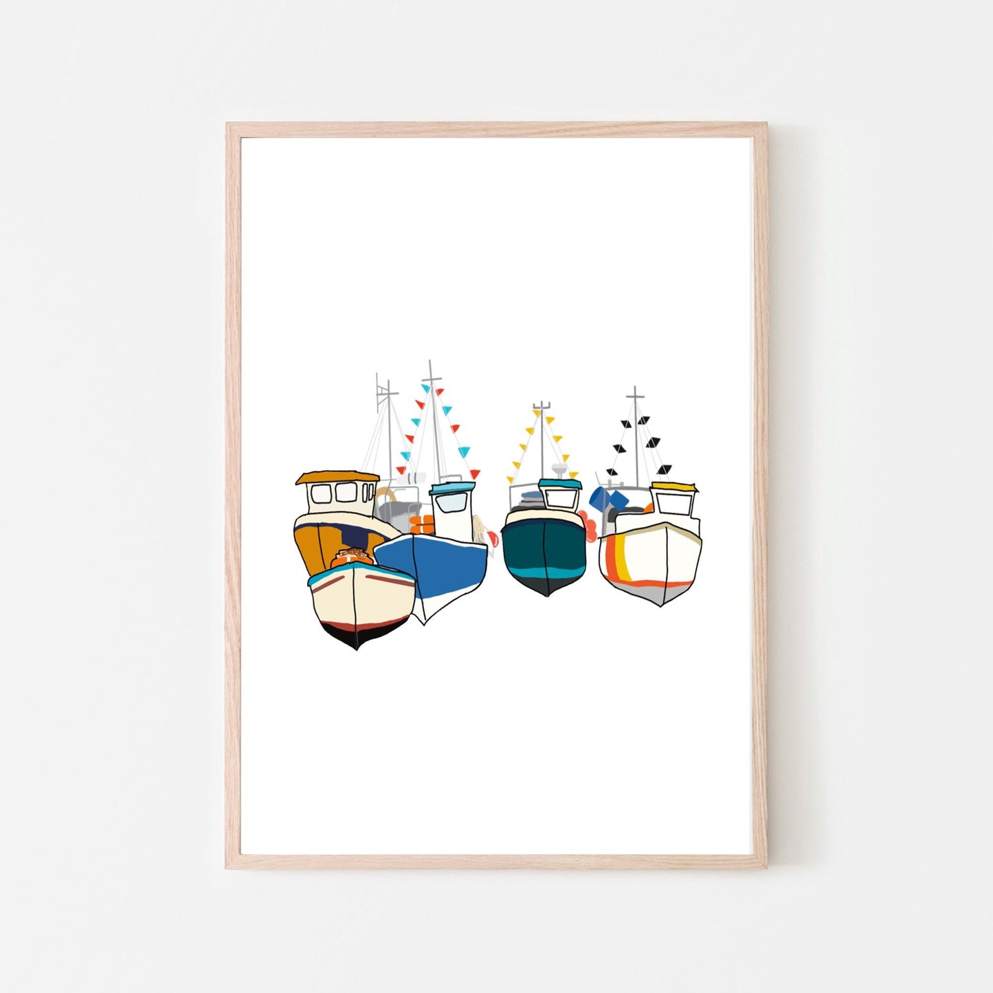 “Cornish Boats” Art Print