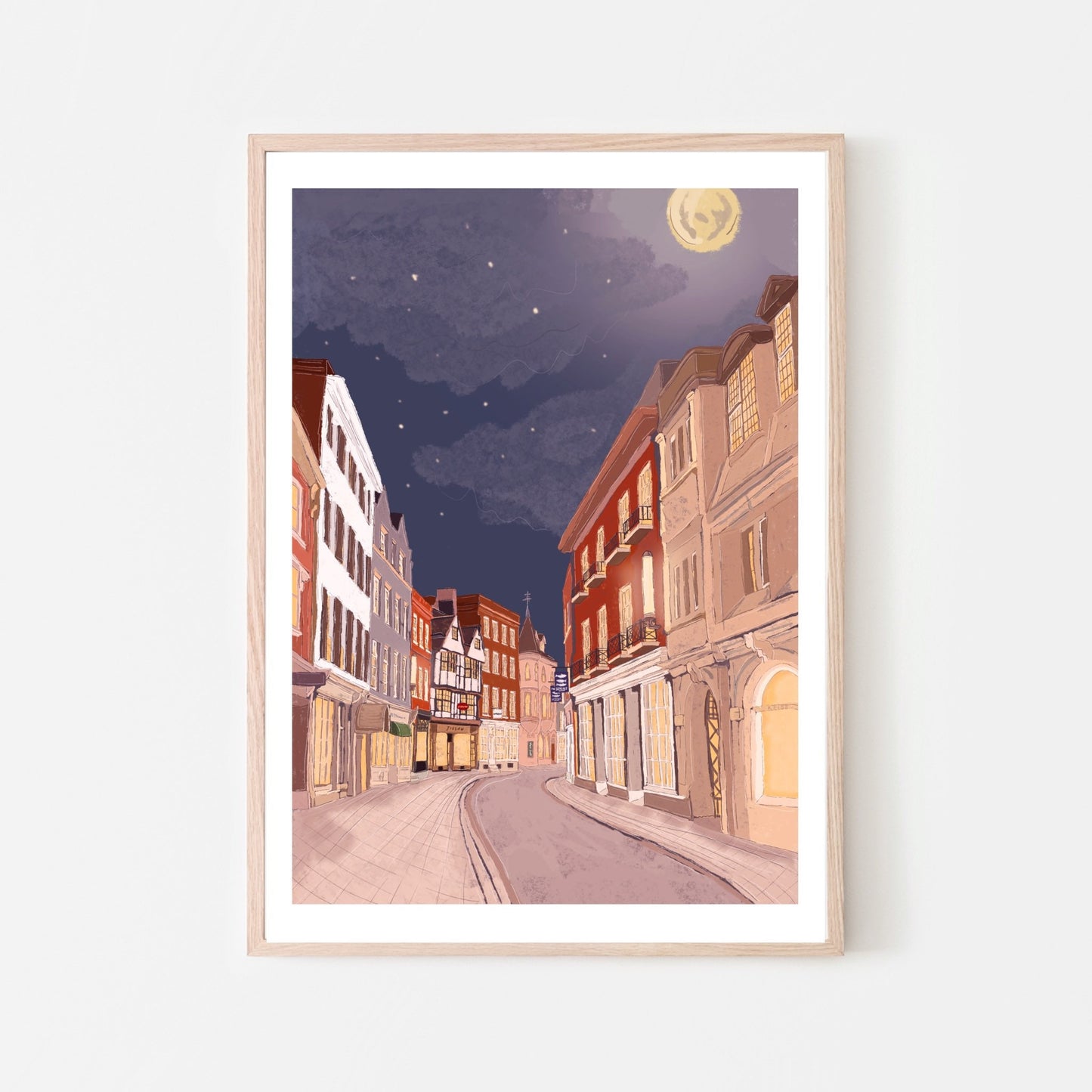 "Trinity Street, Cambridge, England" Art Print
