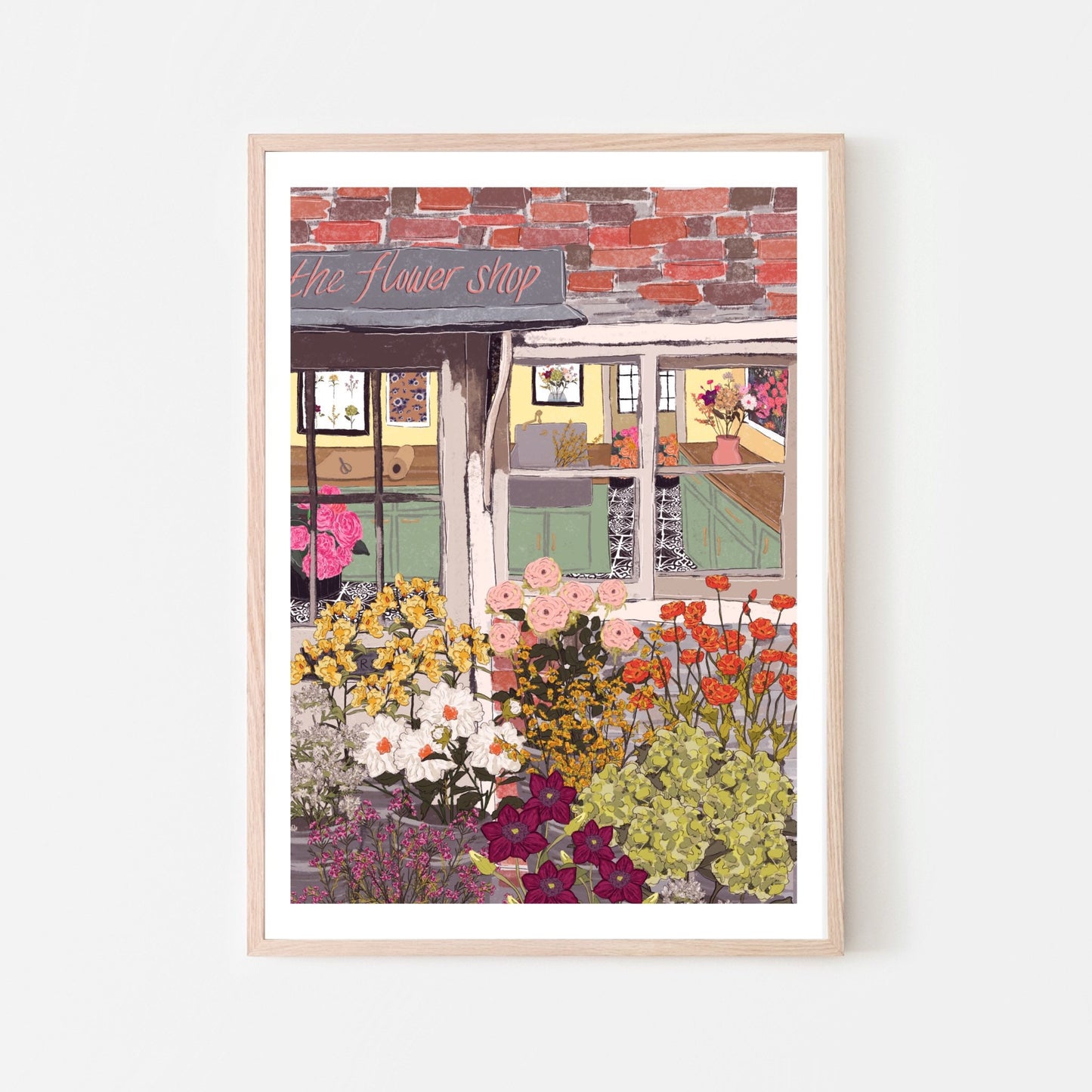 “The Flower Shop” Art Print