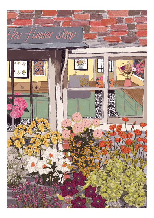 “The Flower Shop” Art Print