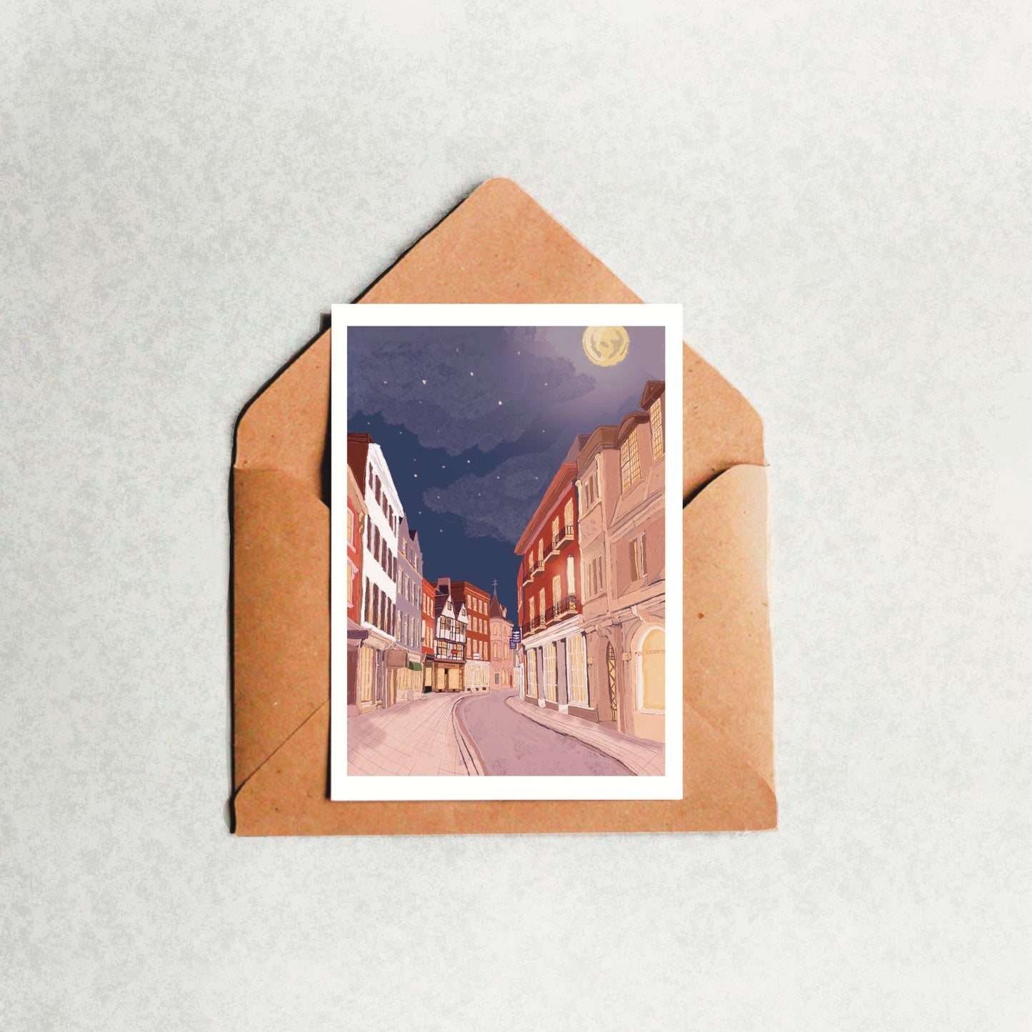 “Trinity Street, Cambridge” Greeting Card
