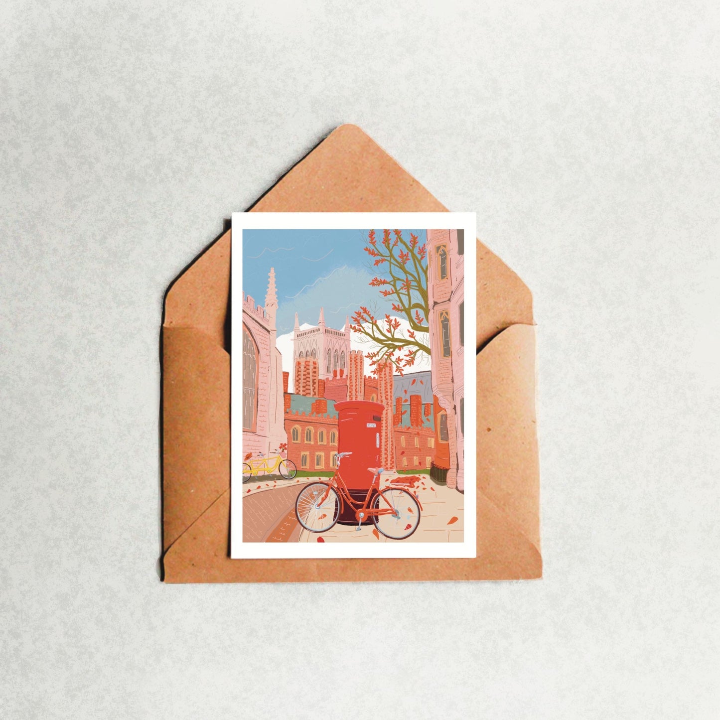 “St. John’s Street, Cambridge" Greeting Card