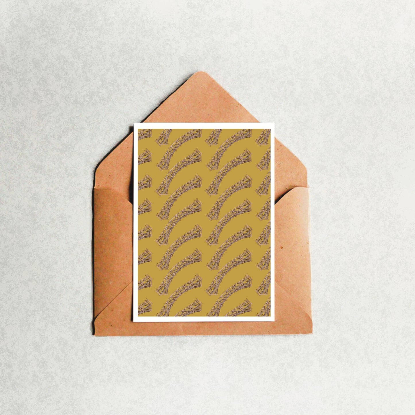 “Mathematical Bridge Pattern” Greeting Card