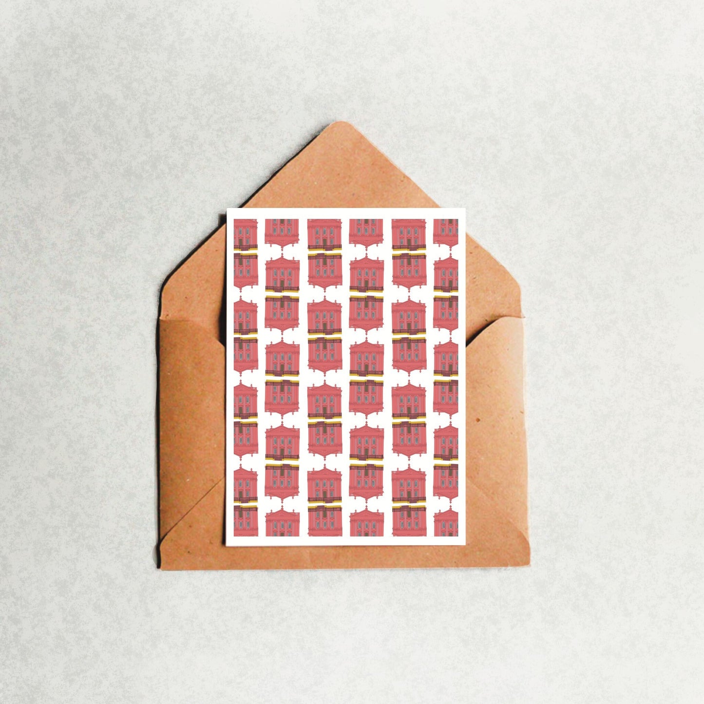 “Senate House Pattern” Greeting Card