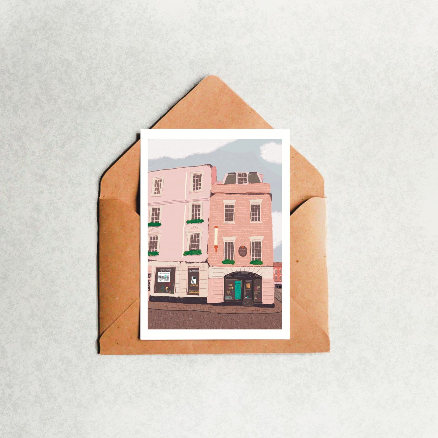 “Cambridge Bookshop” Greeting Card