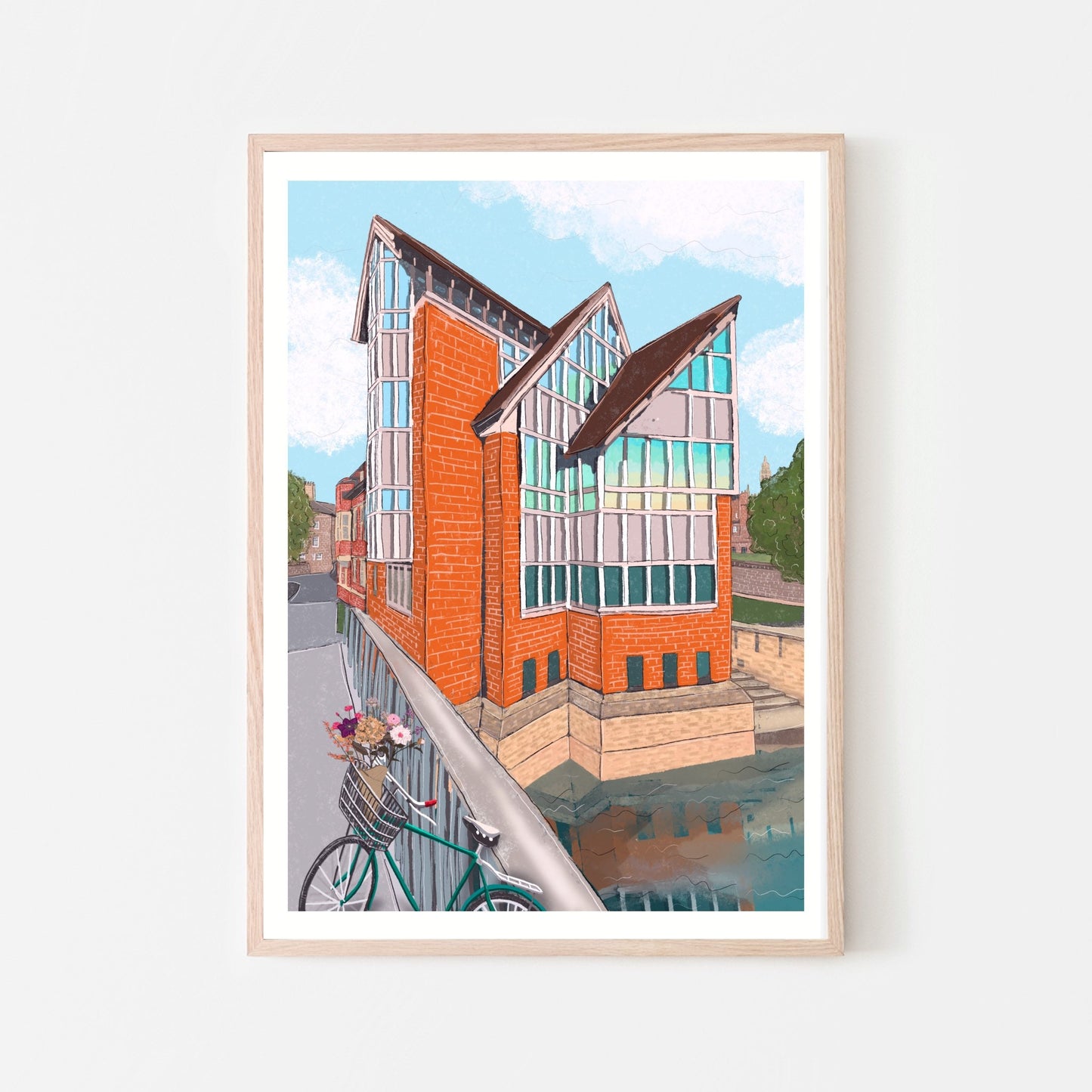 “Jerwood Library, Cambridge, England" Art Print