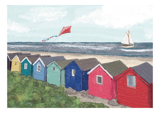 “Southwold Beach Huts” Greeting Cards
