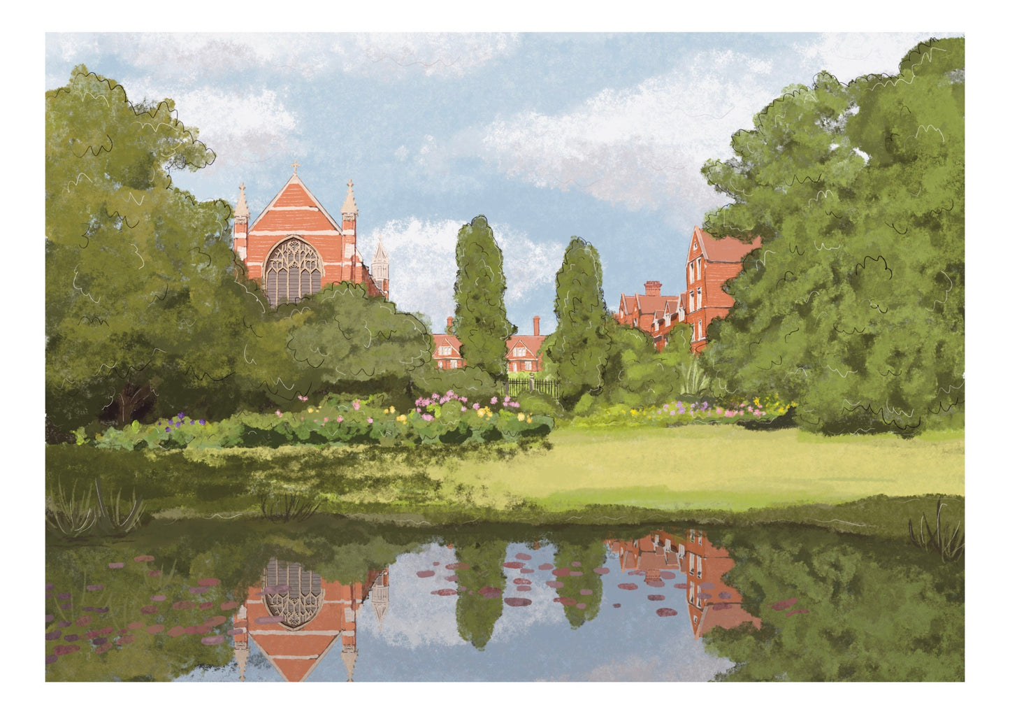 "Selwyn College, Cambridge University" Art Print