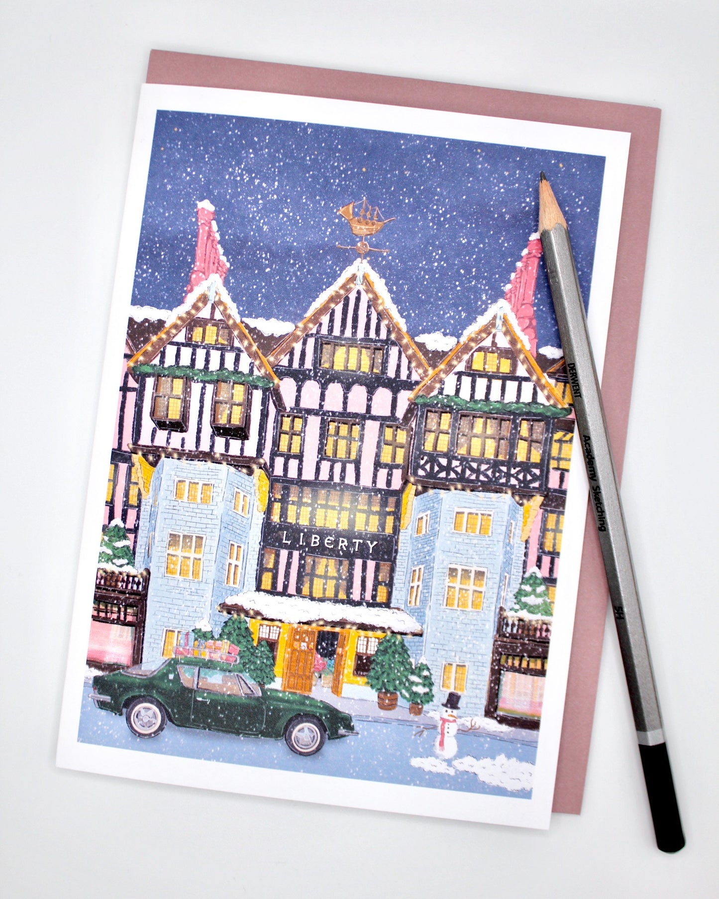 "Liberty London at Christmas" Greeting Card
