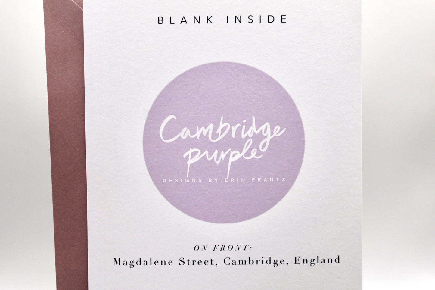 "Magdalene Street at Christmas in Cambridge" Christmas Card
