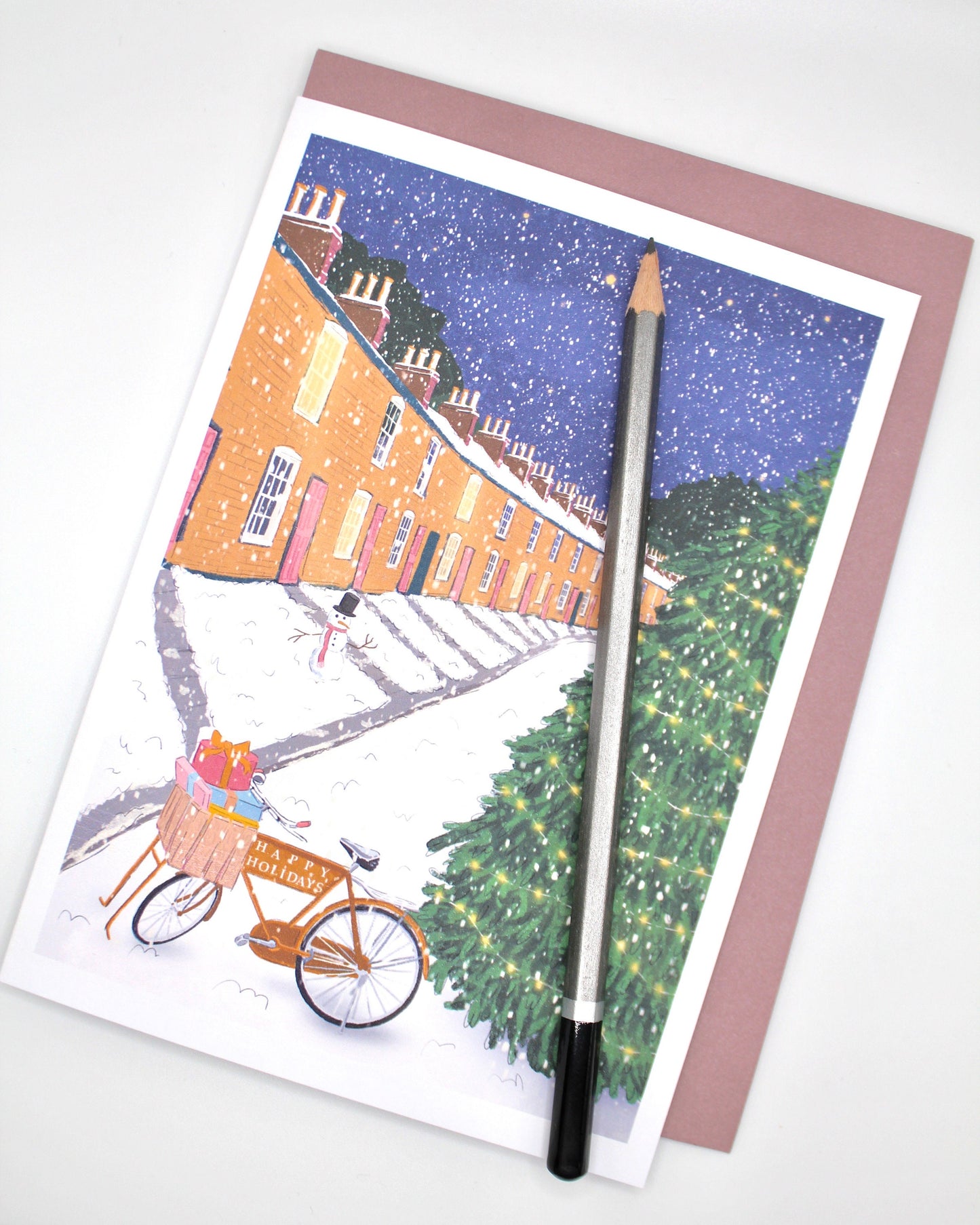 Cambridge Christmas Card Set of 3 or 6- “Cambridge Snowy Scenes”