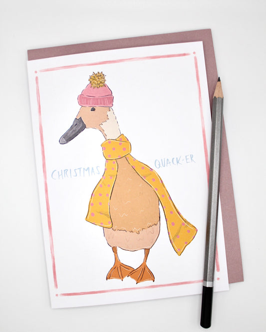 Christmas Card - “Christmas Quack-er”
