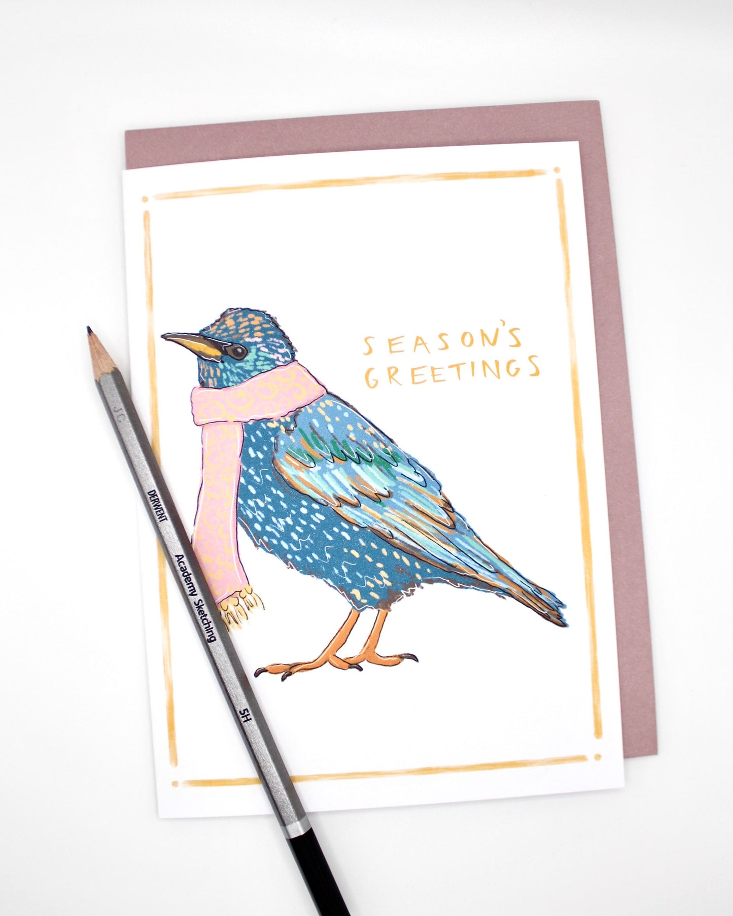 Christmas Card Set of 5- “British Christmas Birds”