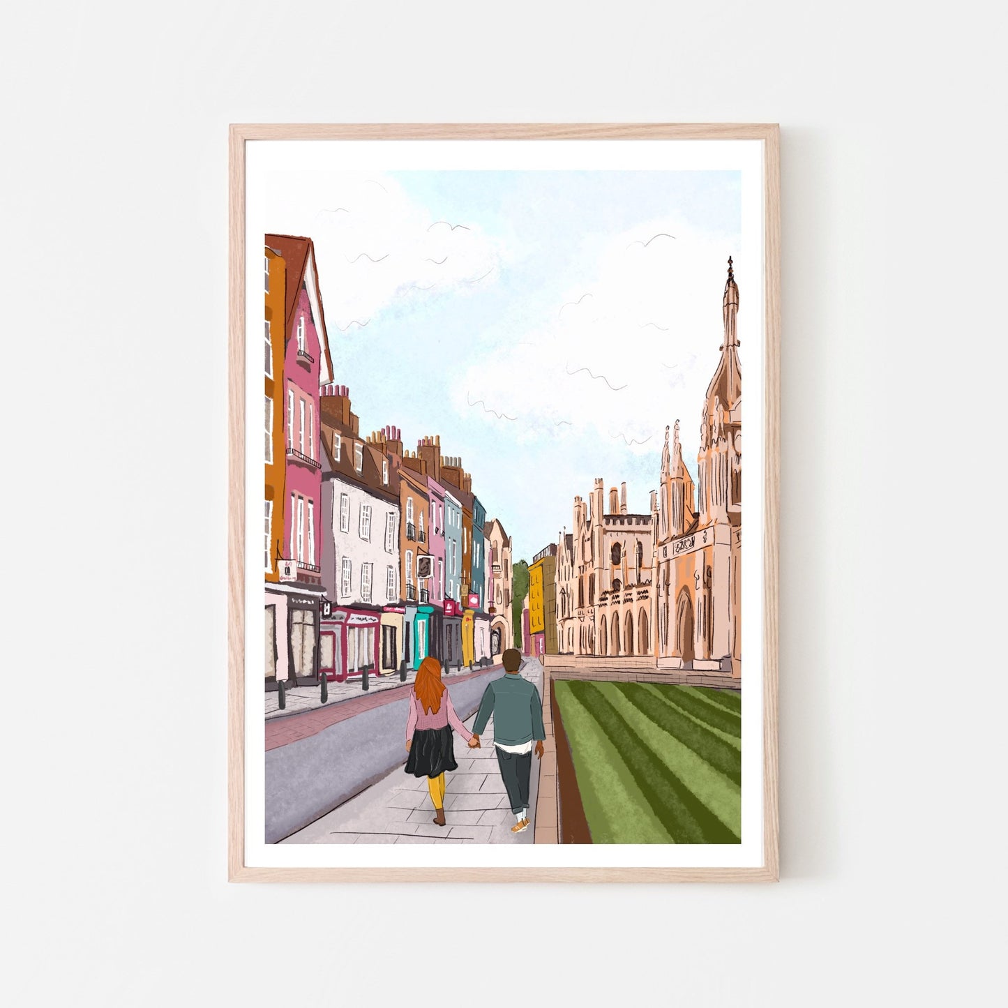 “Walk down King’s Parade” Art Print