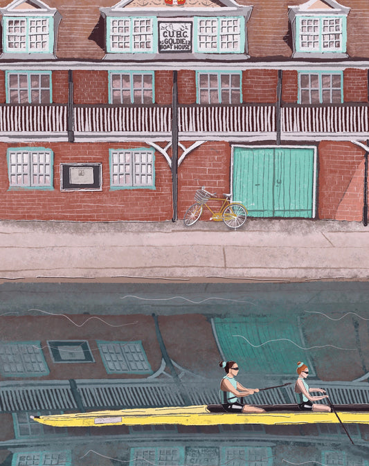 “Goldie Boathouse” Art Print