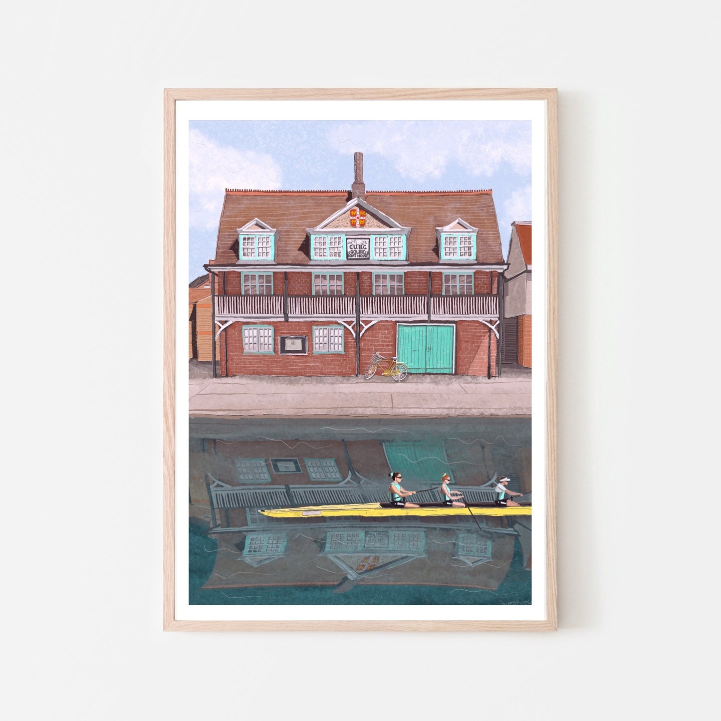 “Goldie Boathouse” Art Print