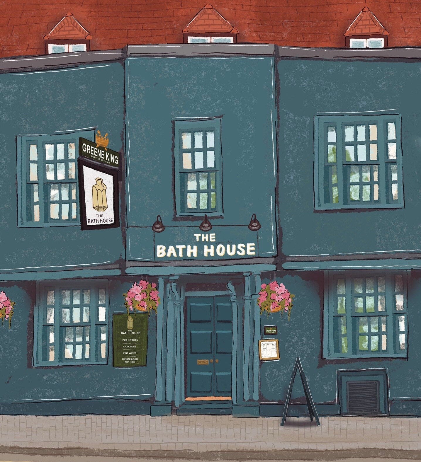 “The Bath House” Art Print