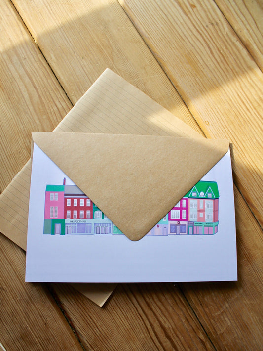 Cambridge Market Inspired Greeting Card with Kraft Envelope