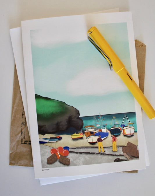 "Cadgwith Cove, Cornwall" Greeting Card