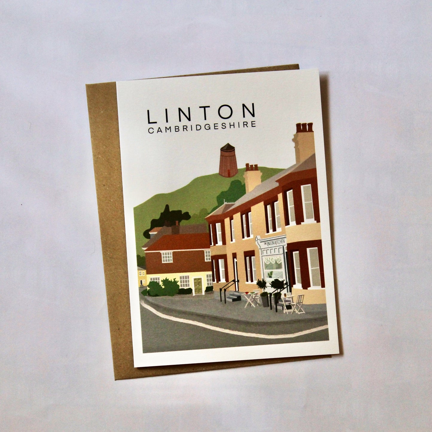 The Linton Kitchen 5x7 Greeting Card with Kraft Envelope, Blank Inside