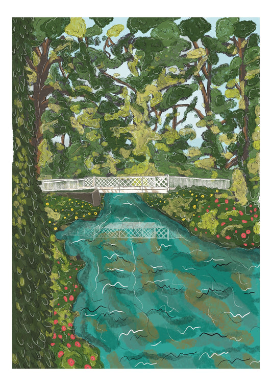 “Hildersham Bridge” Art Print