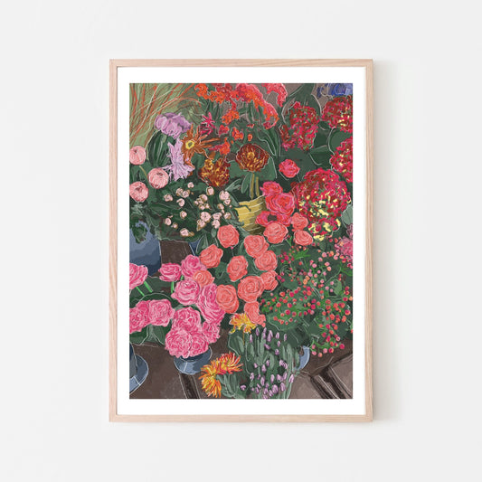 “London Flower Shop” Art Print
