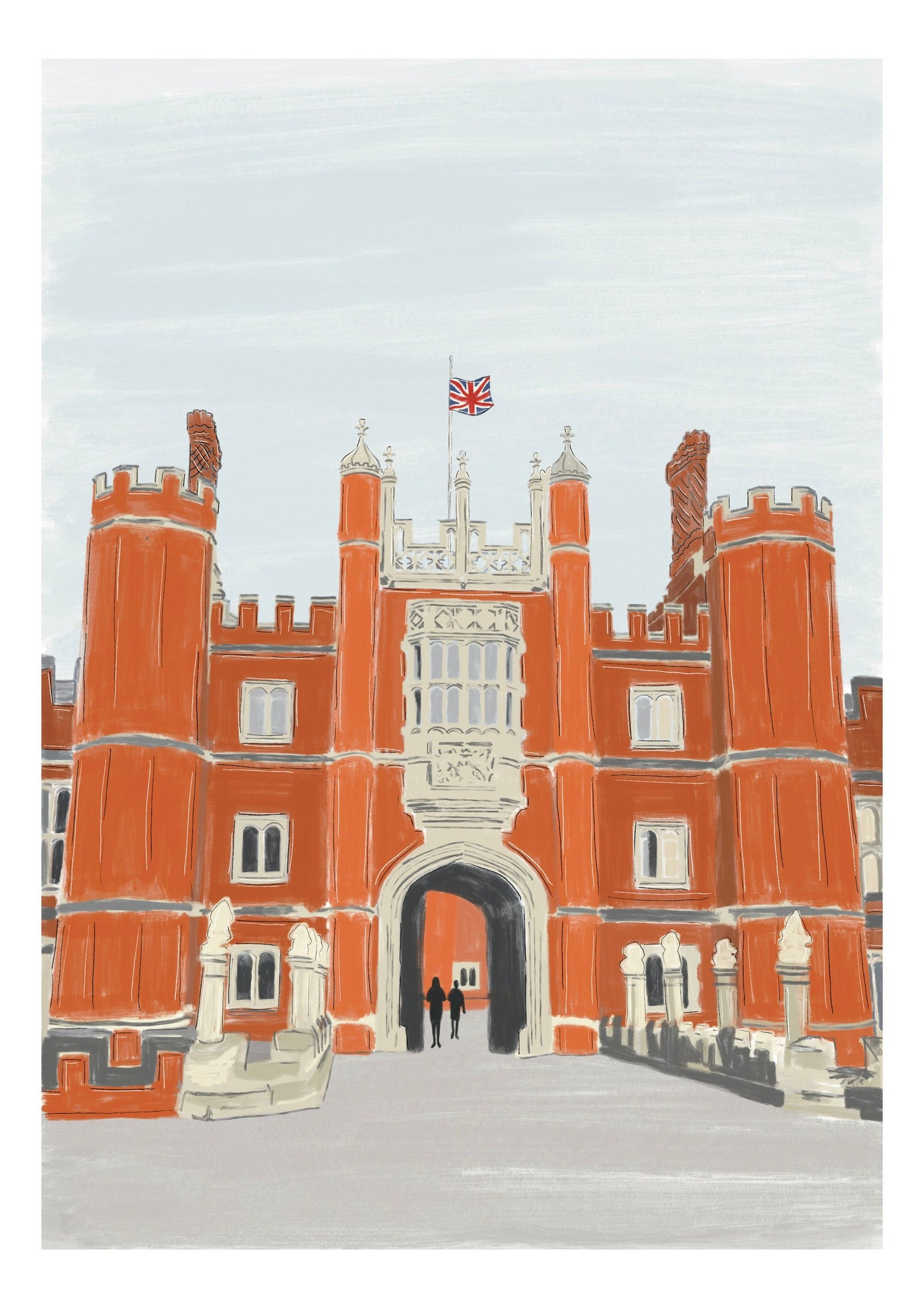“Hampton Court” Art Print