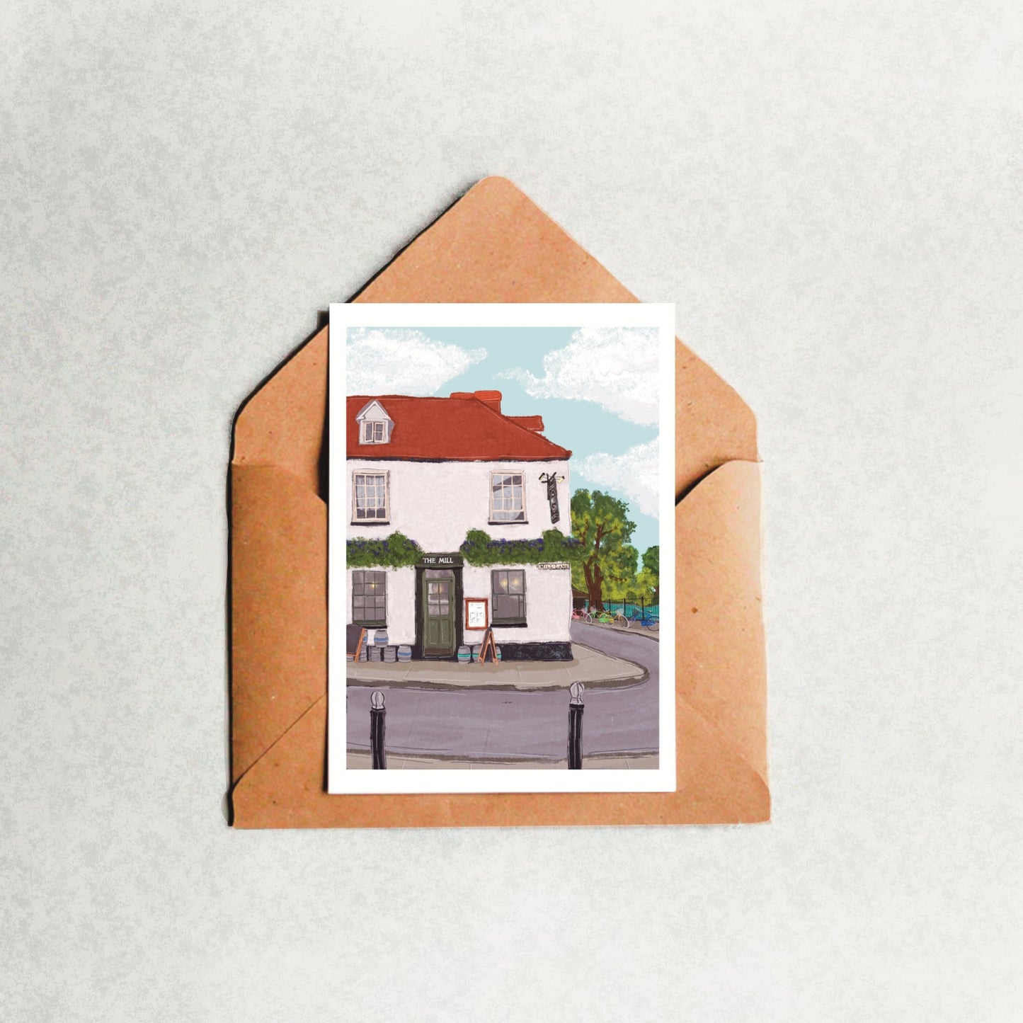 “The Mill Pub” Greeting Card
