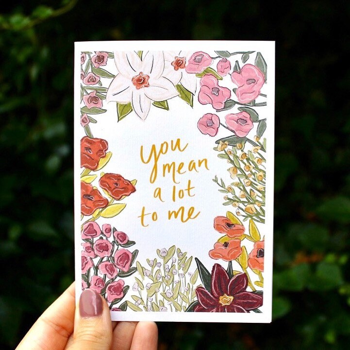 “You Mean a Lot to Me” Greeting Card