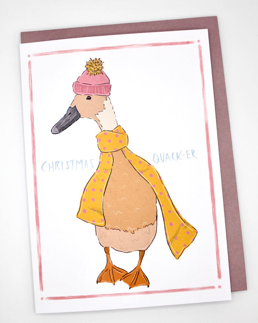 Christmas Card - “Christmas Quack-er”