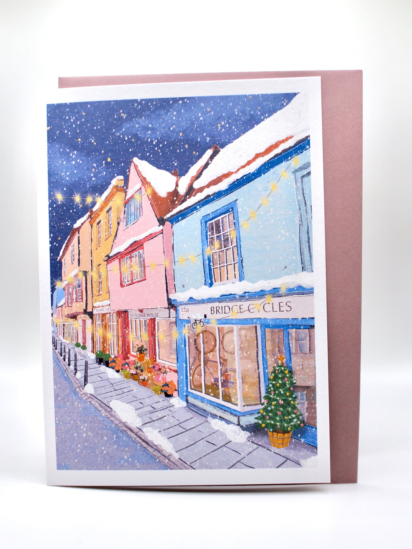 Cambridge Christmas Card Set of 3 or 6- “Cambridge Snowy Scenes”